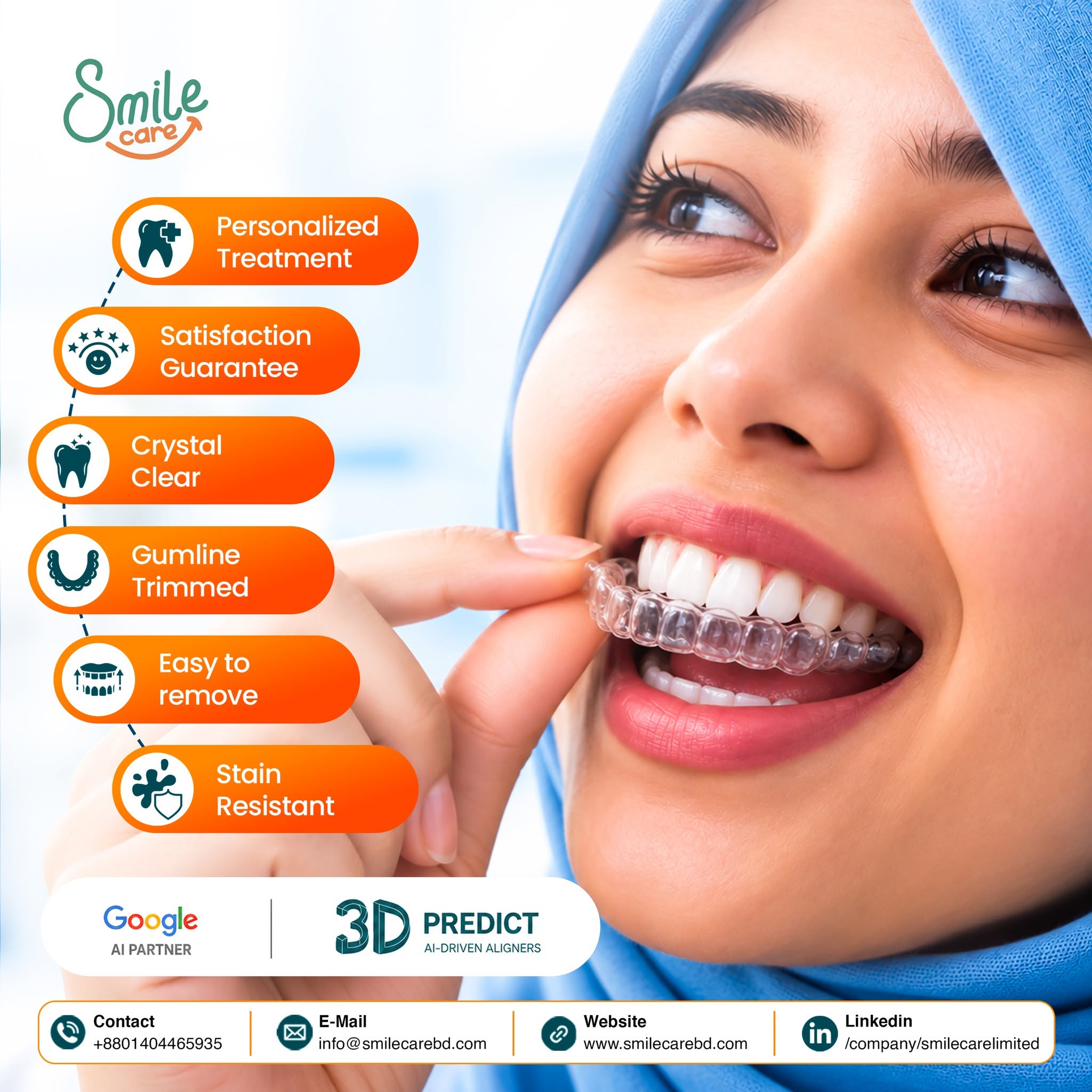 A clearer, more comfortable way to smile. | SMILE CARE LIMITED